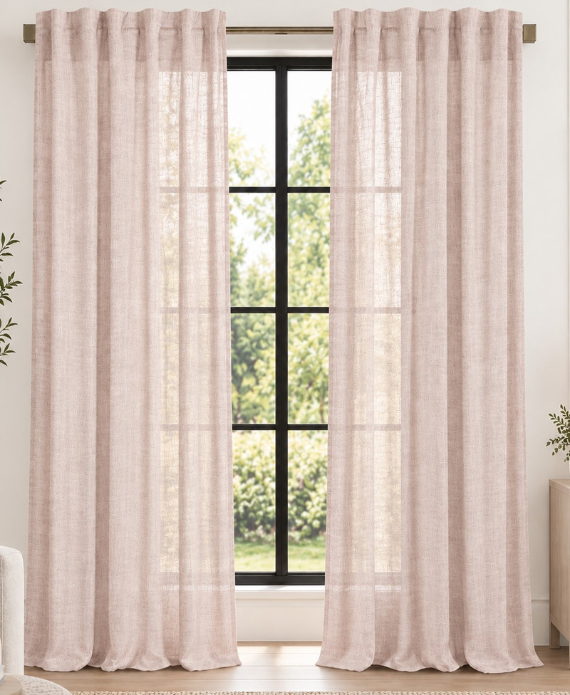 Cloud – Blush – 100% Linen Sheer